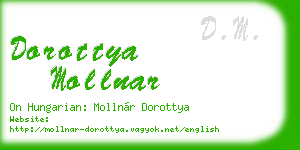 dorottya mollnar business card